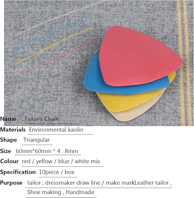 Tailors Chalk,Sewing Fabric Chalk and Fabric Markers for Quilting,10PCS Tailor’s Chalk,4PCS Heat Erasable Fabric Marking Pens with 4 Refills,3 PCS Sewing Fabric Pencils