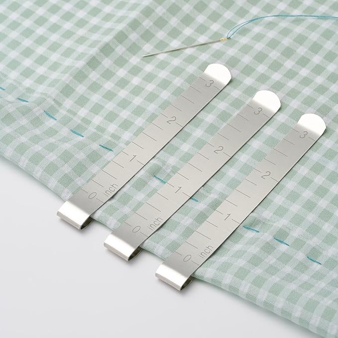 20 PCS Large Sewing Clips, Sewing Clips for Fabric and Quilting, Hemming Clips Quilting Clips for Binding with Inch Scale