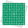 Headley Tools 17"x17" Rotating Cutting Mat, Self Healing Mat with 360-Degree Rotation & Anti-Slip Base, Sewing Board Cutting Mat Perfect for Fabric Quilting Leather Hobby Project, Green