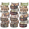 Janlaugh 24 Rolls Christian Washi Tape Gifts Bulk Religious Inspirational Scripture Supplies Rustic Bible Verse Washi Tape for Bible Journaling Study Crafting New Year DIY Gifts