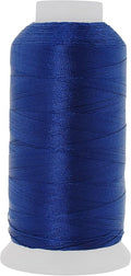 Mandala Crafts Navy Blue Heavy Duty Thread - 1500 Yds Tex 70 Bonded Polyester Threads for Sewing Drapery, Jeans, Leather, Hair, Outdoor Marine Upholstery