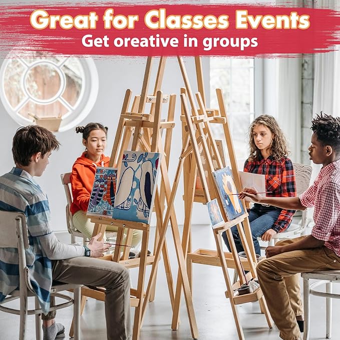 Canvas Boards for Painting, Canvases for Painting with 9 x 12, 11x14, Canvas Panels Set Boards with 5x7, 8x10, 9x12, 11x14, 68 Value Pack for Acrylic, Oil, Tempera & Watercolor Paint
