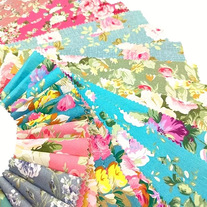 Jelly Rolls for Quilting Clearance 42 Strip 2.5" x 44" - Cotton Jelly Roll Fabric Strips for Quilting, Sewing, Blanket, Rug, Home Decor, and Purse Making, Rose Floral