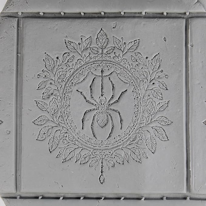 Spider Clay Texture Roller (4") - Halloween Set #01 - Embossing Pattern Roller for Polymer & Ceramic Clay, Pottery & Crafts