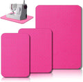 3 Pcs Sewing Machine Muffling Mat Pedal Mat Sewing Machine Pad No Slip Rubber Stay in Place Mats for Calms Vibration(Pink,15 x 20 Inch,14 x 9 Inch,14 x 11 Inch)