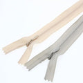20 Inch Invisible Zippers Beige Grey Color 50.8cm Closed End Nylon Coil Hidden Zipper for Sewing Craft Dress Pillow Bag Sofa Cushion Mixed 10 PCS/Pack (Beige&Grey,20 inch) Leekayer