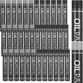 Geyoga 36 Pcs Soft Oil Pastels Bulk Artists Oil Crayons Single Color Creamy Pastels for Art Painting Drawing Blending for Artists(Black, Gray)