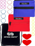 ChiaoGoo Twist Red Lace Shorties 2 & 3-Inch 7230 Combo Pack Interchangeable Knitting Needle Set, 22-Pairs Sizes US 0, 1, 1.5, 2, 2.5, 3, 4, 5, 6, 7, 8, 6 Cords with Project Bag