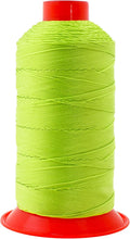 Mandala Crafts Size 277 840D T270 Bonded Nylon Thread - Lime Green 800 YDs Tex 270 Heavy Duty Sewing Threads for Leather, Jeans, Weaving, Outdoor Marine Upholstery