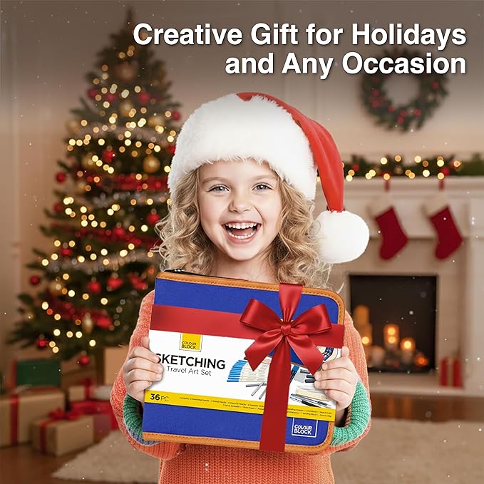 COLOUR BLOCK Drawing Pencils & Kits-Art Supplies for Kids, Teens, Adults-Colored Pencils, Charcoal, Pastels, Sketch Books for Artists, Anime Drawing, Architecture