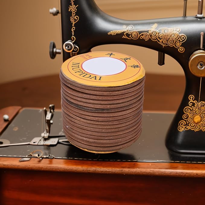 Sewing Machine Belt, Sewing Machine Leather Belts Sewing Machine Cowhide Belting Multi Function Cowhide Belts Treadle Sewing Machine Belting
