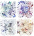 40Pcs Spider Mesh PET Stickers, Large Holographic Stickers for Scrapbooking, DIY Crafts, Journaling Supplies & Junk Journal Ephemera
