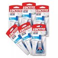 Loctite Super Glue Gel Control, Clear, 0.14 fl oz Bottle, 6 Pack - Superglue for Plastic, Wood, Metal, Crafts & Repair, Cyanoacrylate Adhesive Instant Glue, Quick Dry