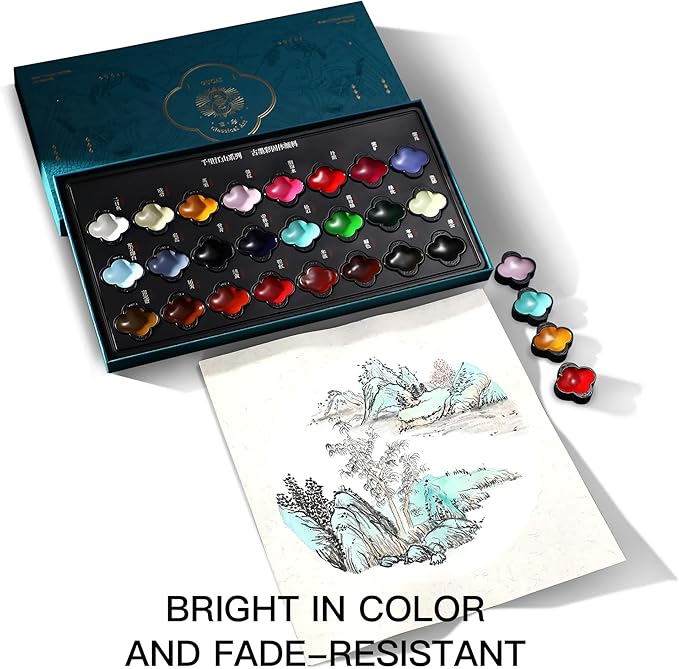 rubens Watercolor Paint Set 24 Colors,Professional Art Supplies,Water Colors Paint Adult Set，Artistro,Beginner