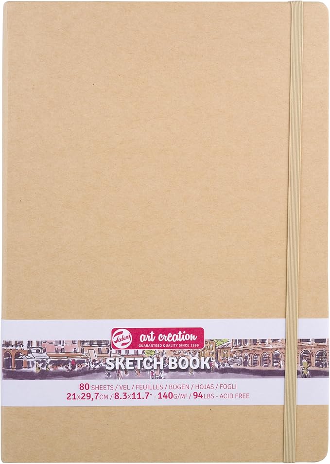 Talens Japan T9314-433M 452280 Art Creation Sketchbook, Drawing Notebook, 8.3 x 11.8 inches (21 x 30 cm), Craft Paper