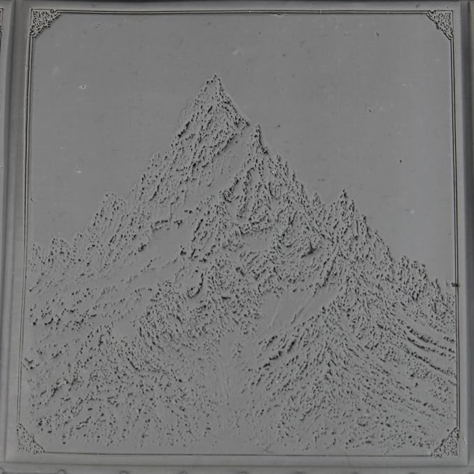 Snowy Mountain Clay Texture Roller (4") - Winter Set #01 - Embossing Pattern Roller for Polymer & Ceramic Clay, Pottery & Crafts