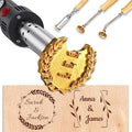 Custom Branding Iron for Wood Personalized Electric Logo Metal Branding Iron Durable Leather Iron Stamp Wedding Gift Handcrafted by Design for Meat Wood Paper Plastic-2.5"
