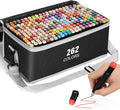 262 Colors Alcohol Markers, Art Markers for Kids Adults Artists Coloring Book Painting Sketching, Dual Tip Drawing Marker Set Perfect for Boys Girls Students Gift (262)