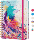 CICPAP Lined Spiral Journal Notebook, A5 College Ruled Notebook for Journaling, Note-Taking, and Daily Planning, Durable Hardcover with an Elegant Design, Paint