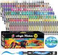 TBC The Best Crafts Acrylic Paint Markers, 168 Colors Water-Based Paint Pens for Art and Craft Projects, Multi-Surface Use on Fabric, Glass, Wood, Stone, Metal, Ceramic, Canvas, Rock