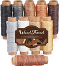 BUTUZE 330 Yards Leather Sewing Waxed Thread - 150D 33 Yards Per Spool Stitching Thread for Leather Craft DIY,Bookbinding,Shoe Repairing,Hand Sewing