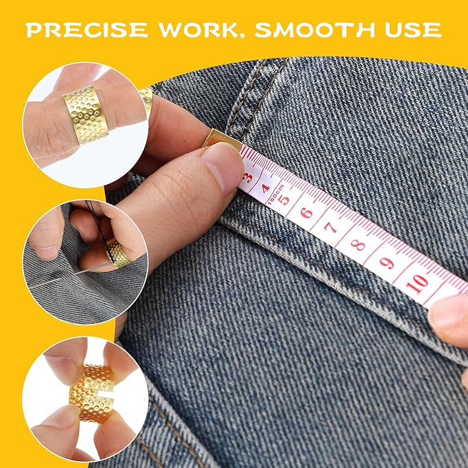 ADLABLD 74Pcs Big Eye Steel Needle Sewing Tool Set, Portable Hand Sewing Kit for Adults Beginners, Include Steel Needles, Reels of Thread, Seam Ripper, Needle Threader, Thimbles, for Mending Clothes