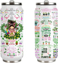 Plant Lover Gifts For Women Garden Stainless Steel Insulated Tumbler With Straw Lid,Funny Gardening Gift For Women,Plantaholic,Plant Lady,Gardeners Tumbler Gifts 17 Oz