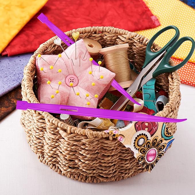 Dingion 12 Pieces That Purple Thang Sewing Tools Multifunctional Purple Thing Sewing Kit Projects Use