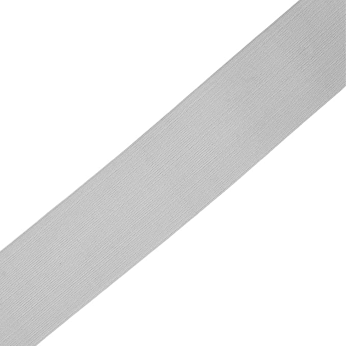 Mandala Crafts Wide 5/8 Inch Gray Elastic Bands Spool for Pants Waistbands Sewing and DIY Crafts, 25 YD Stretchy Flat Fabric Strap Knit Elastic Band for Wig