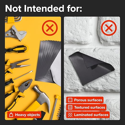 Strong Self-Stick Adhesive Magnetic Sheets 5 Pcs (4"x6"/10x15cm) – Customizable Magnetic Paper for Photo, Magnet Stickers, Labels, Crafts; for Fridge, Lockers, Whiteboards, Office, Projects