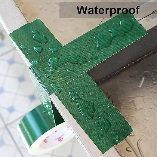 BOMEI PACK 2" Green Duct Tape Heavy Duty,2 Inch x 60 Yards,Waterproof and Tear by Hand,Strong Strength,Residue Free,Flexible and All Weather-Value for Repair,Home and Professional Use (Green)
