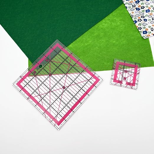 Sewing Rulers,Quilting Rulers Fabric Cutting Ruler 4pcs(9.5",6",4.5",2.5")