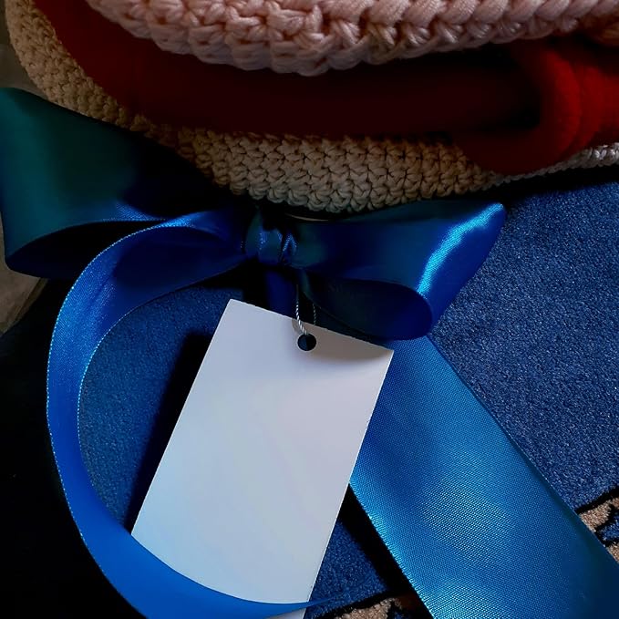Double Face Royal Blue Satin Ribbon 7/8 inch X 25 Yards Polyester Royal Blue Ribbon for Gift Wrapping Very Suitable for Weddings Party Invitation Decorations and More