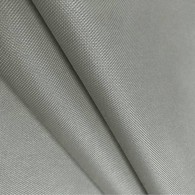 Waterproof Canvas Fabric by The Yard 600D Upholstery Cordura Fabric 58" Wide for Chairs Indoor Outdoor Water Resistant Canvas Polyester Material Sewing DIY Cloth, 1 Yard Silver Grey