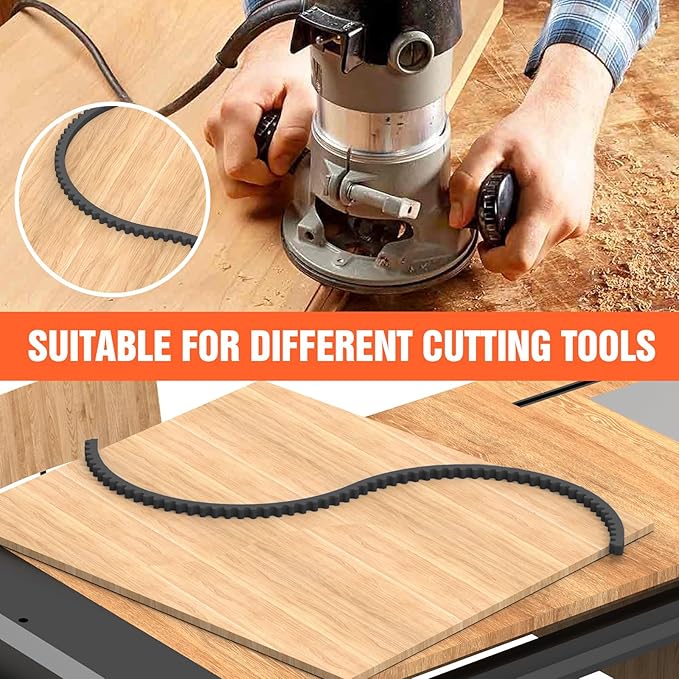 Router Templates for Woodworking,78" Plastic Woodworking Profiling Strip & Edge Guide Kit for Precision Trimming, Fits Bosch DeWalt Makita Routers, DIY Furniture Cabinet Table Edge Molding Jig (Black)