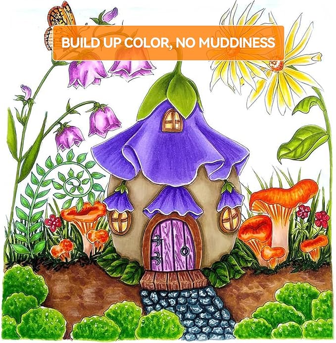 60 Color Acrylic Paint Markers Brush Tip, Waterproof, No-Bleed Ink with Automatic Ink Control, Premium Paint Pens for Rock, Wood, Canvas, Glass, Fabric for Professional and Adult Artists