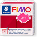 Staedtler FIMO Soft Polymer Clay - -Oven Bake Clay for Jewelry, Sculpting, Crafting, Cherry Red 8020-26, 57 g