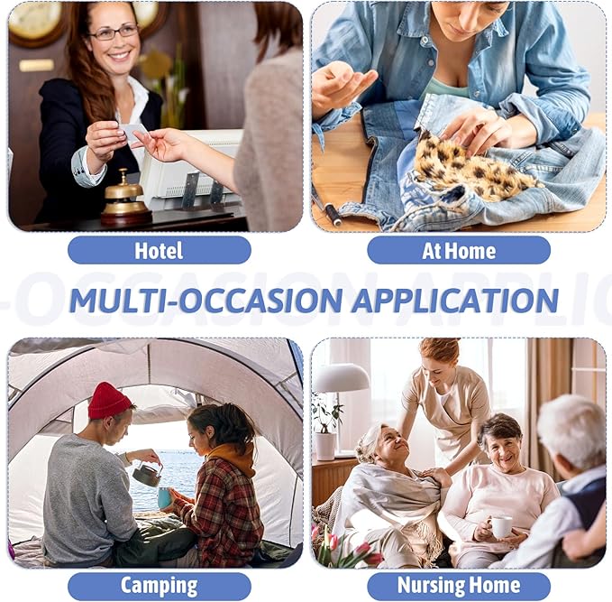 20 Pieces Mini Travel Sewing Kit Portable Travel Sewing Box Kit Portable Small Emergency Sewing Tool with Needle and Thread Scissors for Beginner Traveler Hotel Charity Homeless, Green, Blue