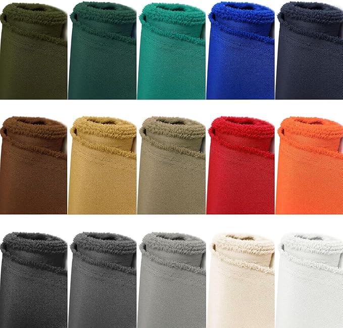 Waterproof Canvas Fabric by The Yard 600D Upholstery Cordura Fabric 58" Wide for Chairs Indoor Outdoor Water Resistant Canvas Polyester Material Sewing DIY Cloth, 5 Yards Pale Yellow