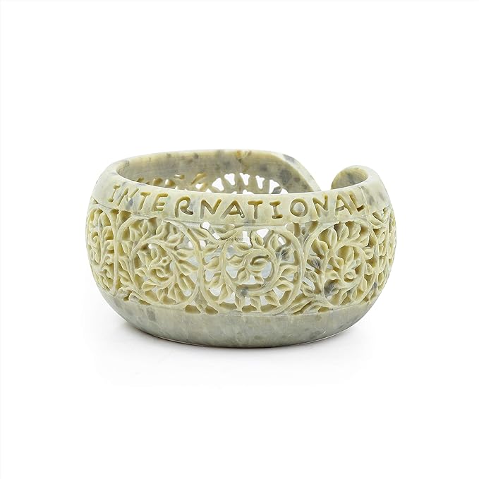 Nagina International Stone Carved Beautiful Yarn Ball Storage Bowls | Yarn Storage Bowl & Accessories