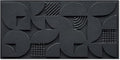 NANKAI Art 24x48 inches Hand-Painted Black Three-Dimensional Textured Abstract Contemporary Minimalist Style Canvas Oil Painting. Decorative Wall Painting for Home, Office or Corridor