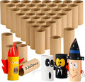 GSHYMXT 120 Pack Cardboard Tubes for Craft- 1.57 x 3.93 inches - Brown Rolling Paper, Empty Toilet Paper Rolls for Crafts Tubes Craft Supplies, Premium Kraft Paper Strong and Pressure-Resistant