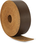 Ringsun 1 Inch Wide Flat Leather Straps for Crafts, Full Grain Leather Strips Cord String for Crafts, Tooling (2mm Thick 72.5 Inches Long Dark Brown)