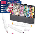 Profill 120 Color Marker Set Brush&Fine Tip Bold Bigger Ink Max Capacity Built for Creators Artist Adults Coloring Illustration