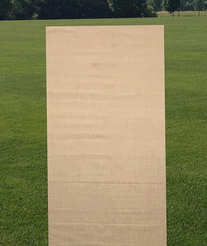 AAYU Burlap Fabric Aisle-Runner 34" by 60 feet Roll | 34 inch x 20 Yards | 10 oz | No Fray | Eco-Friendly, Natural Burlaps Roll | Landscaping Barriers | Gardening | Narrow Aisle Runner (60 feet)