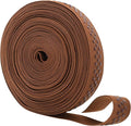 Mandala Crafts 1 Inch Elastic Silicone Gripper Tape for Clothing - 10 Yds Dotted Non Slip Elastic Band for Sewing - Brown Silicone Flat Fabric Stretchy Ribbon Straps
