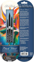 Silver Brush Limited SLM-3099 Susan Louise Moyer Basic Set, Paintbrushes for Watercolor, Gouache, Inks, & Dyes, Set of 3, Sizes 4, 8, and 12 Round Brushes, Short Handle