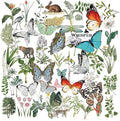 Doraking 50PCS Vintage Tropical Plants Butterfly Green Plants Stickers for Decoration Laptop Scrapbook, Doraking No-Repeat Vintage Butterfly Stickers