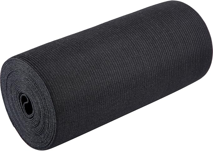 EBOOT 1 Pcs Elastic Spool (6 Inch X 3 Yard,Black)