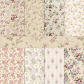 Scrapbook Paper,16 Sheets 5.8x5.8 Inch Vintage Floral Style Scrapbook Supplies,Single-Sided Vivid Origami Decoupage Paper for DIY Crafts, Card Making, Art Journaling